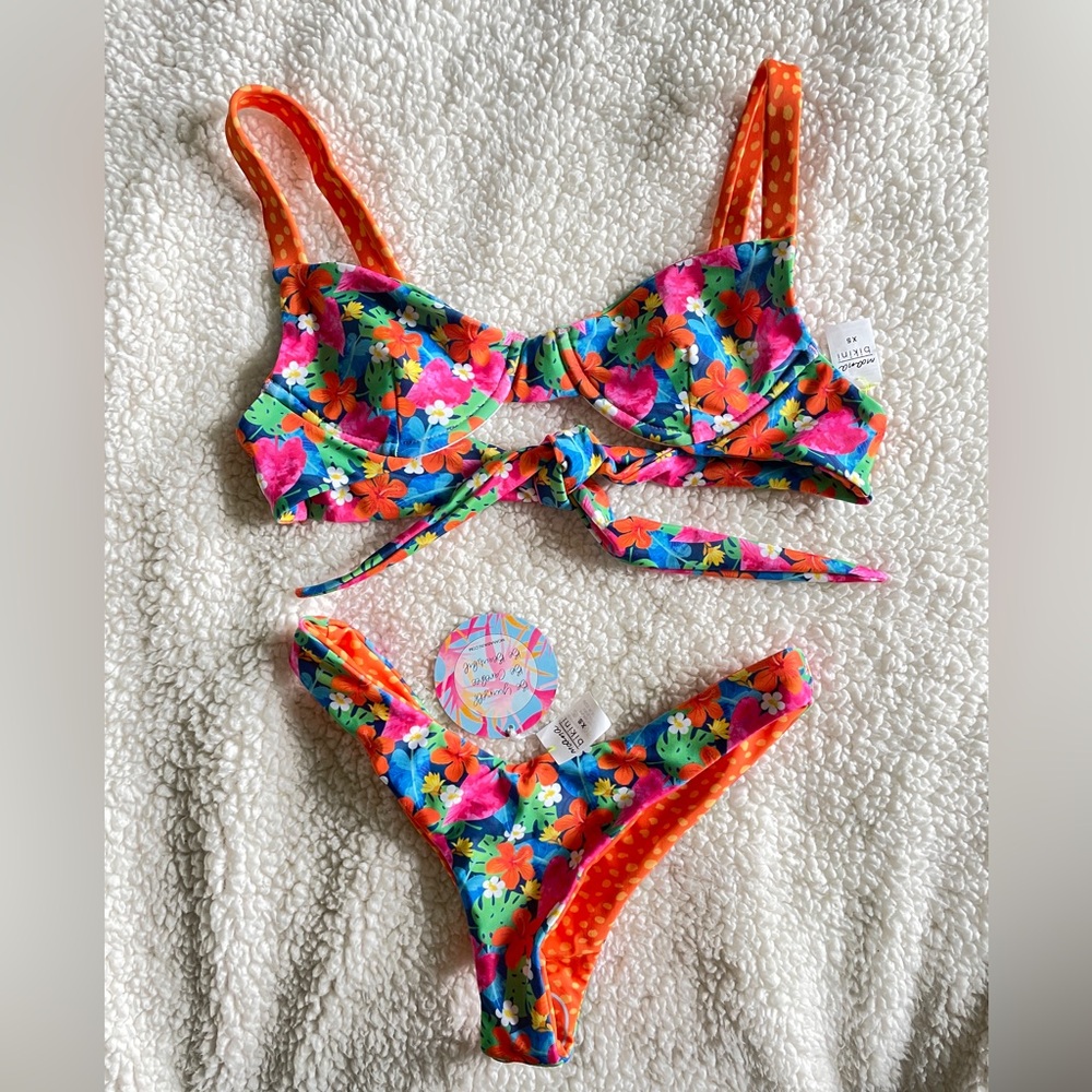 Floral Print Moana Bikini - XS